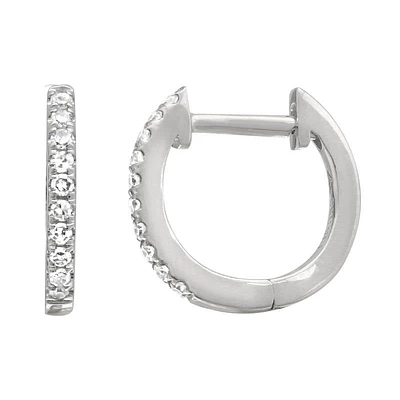 Diamond Huggie 11MM Earrings