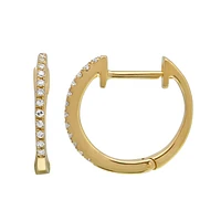 Diamond Huggie 12.5MM  Earrings