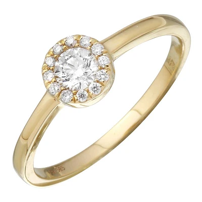 .28ct Round Cut Diamond Ring 14KY
