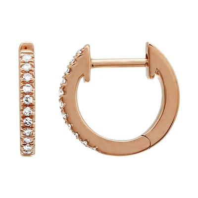 Diamond huggie 10MM Earrings