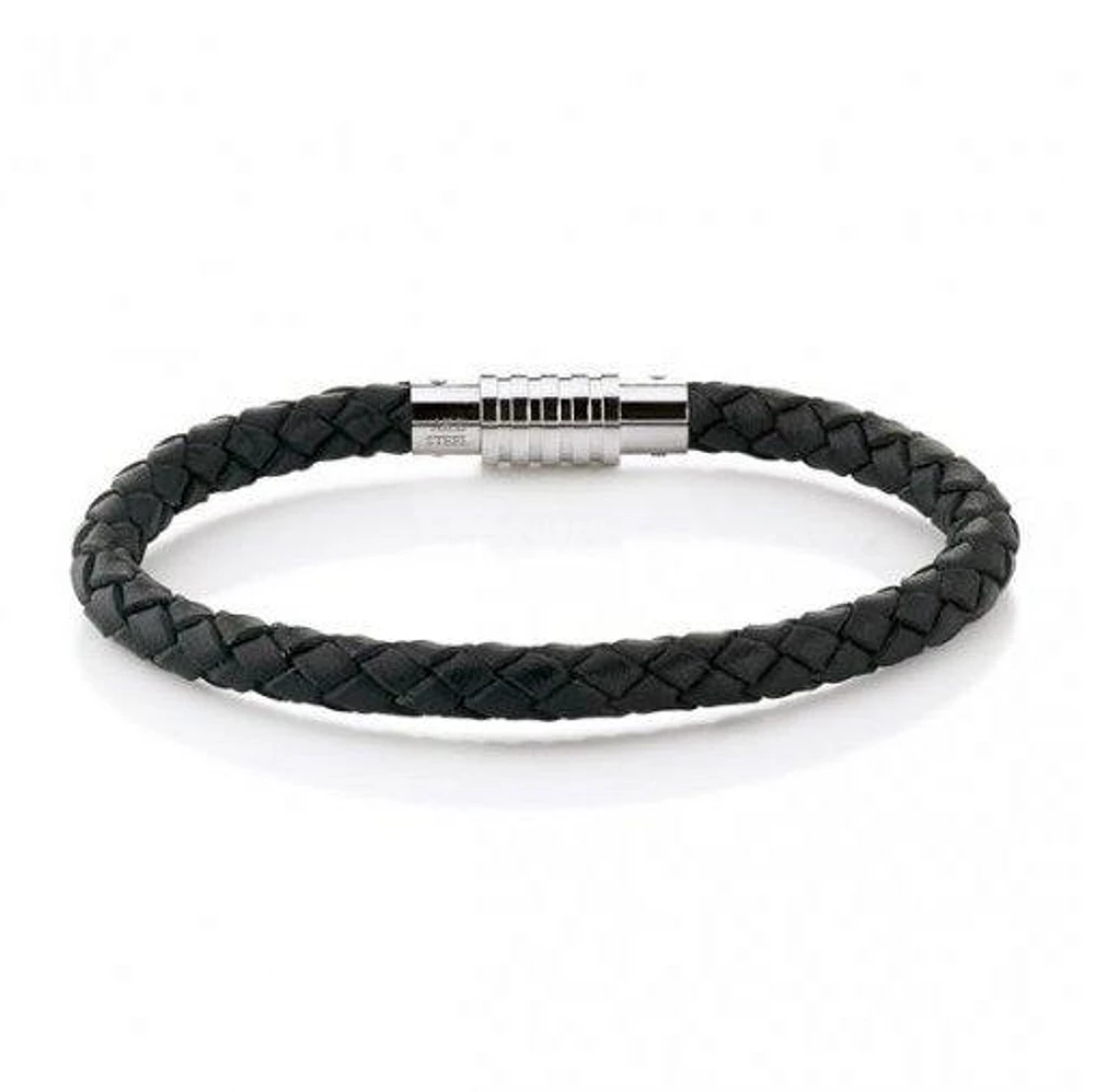 Black Leather Bracelet