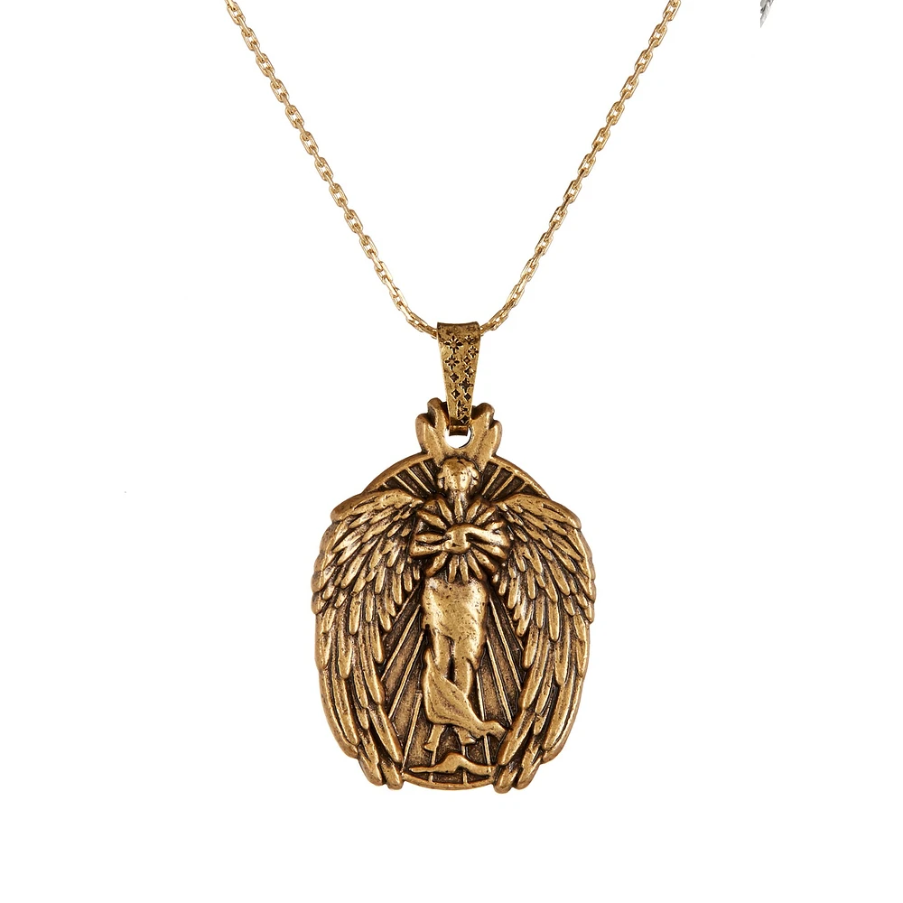 Guardian of Knowledge Golden Necklace