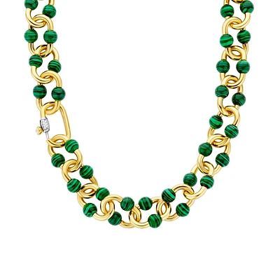Bead Hardware Malachite Necklace