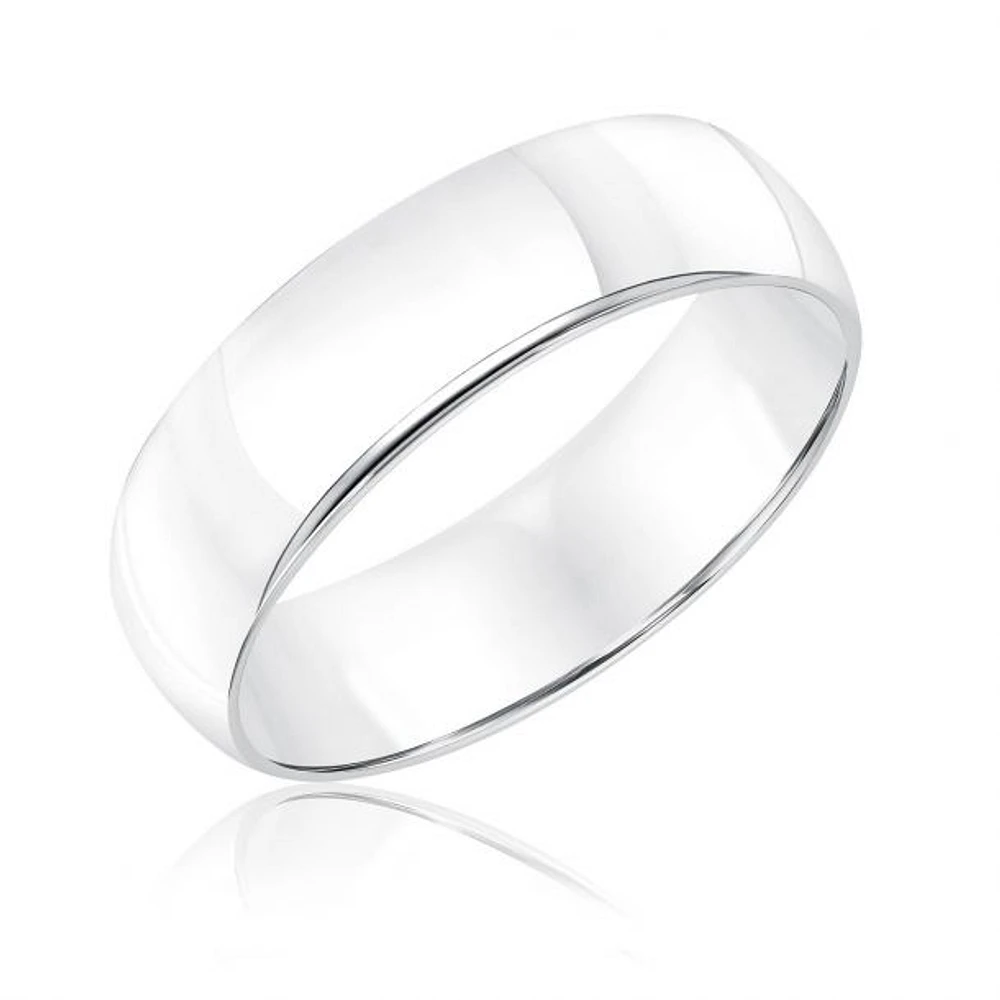 6MM Comfort Fit Wedding Band 14KW