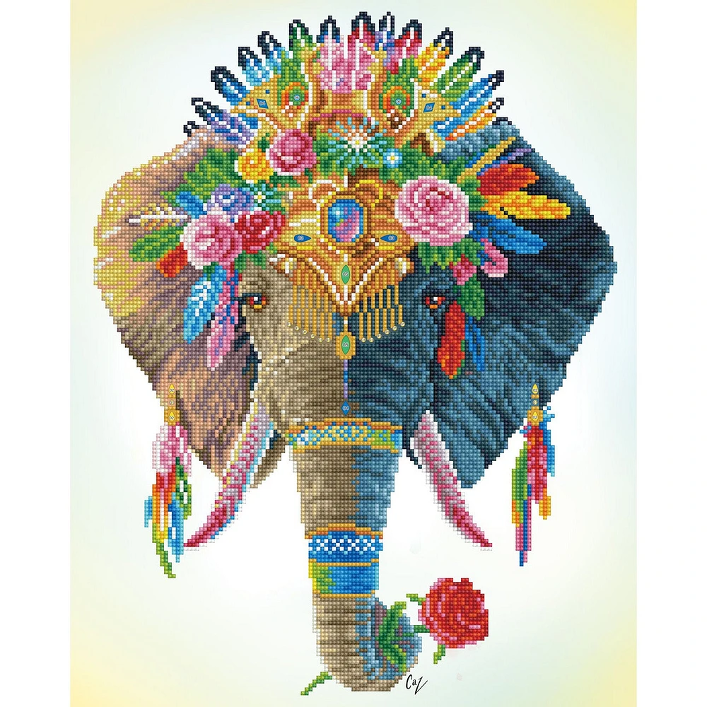 Kit créatif Diamond Dotz - éléphant bohème