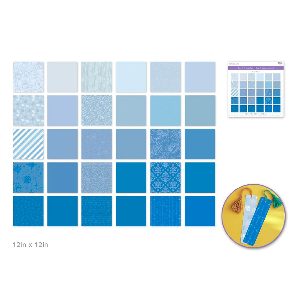 Forever in Time Paper Pad - 30 Sheets - Blue