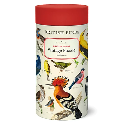 Vintage Puzzle - British Birds, 1,000 Pieces