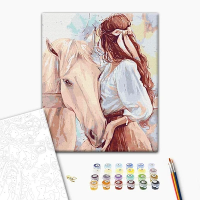 Paint by Numbers Kit - "A Noble Friend"