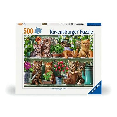 Adult Puzzle - Cats on the Shelf, 500 Pieces