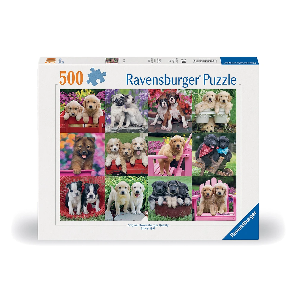 Adult Puzzle - Puppy Pals, 500 Pieces