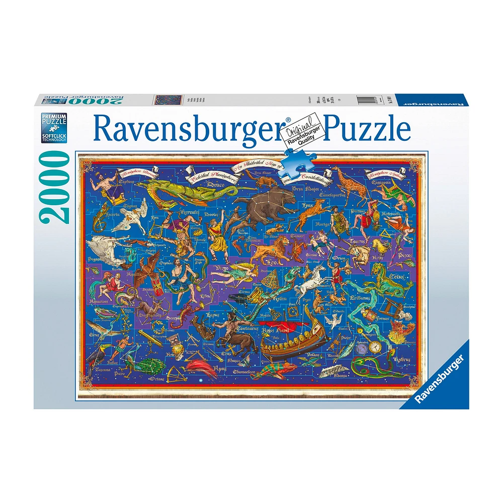 Adult Puzzle - Constellations, 2,000 Pieces