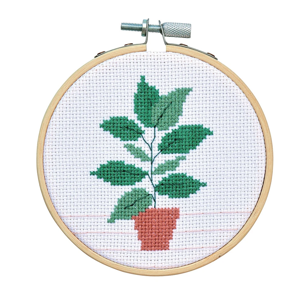 X-Stitch Embroidery Kit - Plant