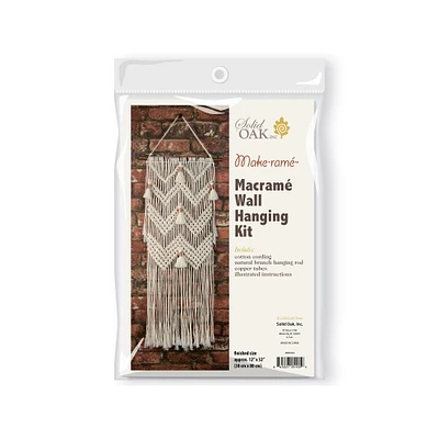 Macramé Wall Hanging Kit - Chevrons & Tassels