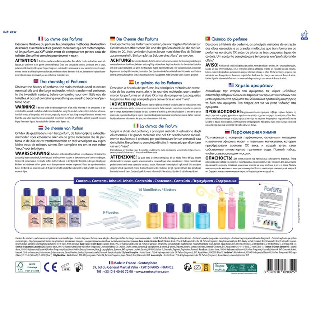 Ensemble chimie des parfums