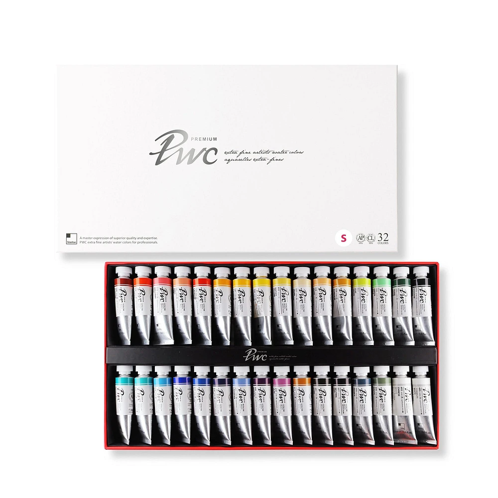 PWC Extra Fine Watercolour Kit - 32 Pieces