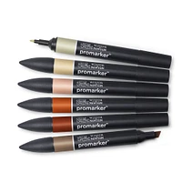 6-Piece Double-Tip Promarker Marker Set - Earth Tones