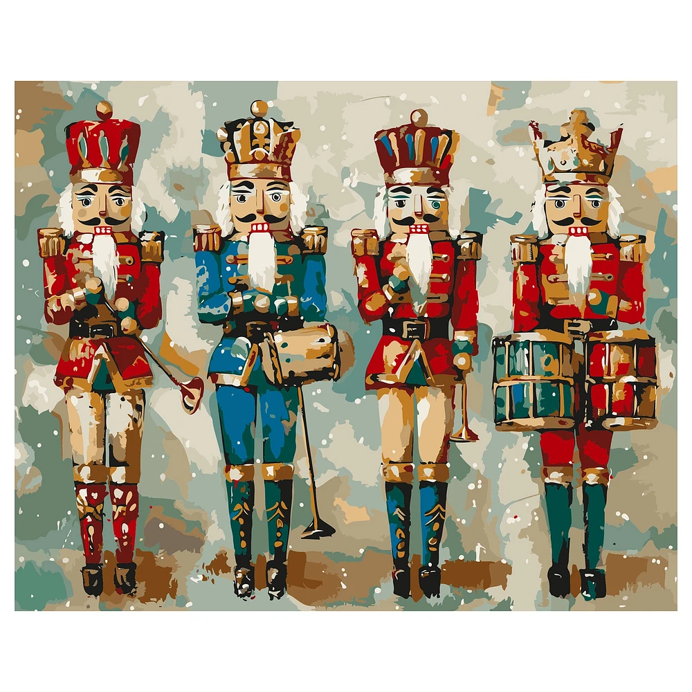 Peinture à numéros - « Brigade festive de casse-noisettes »