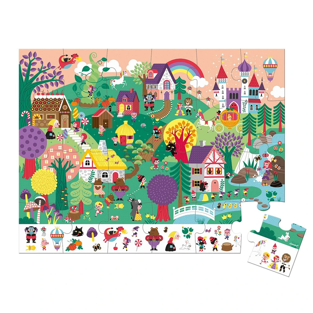 24-Piece Tale-Themed Observation Puzzle