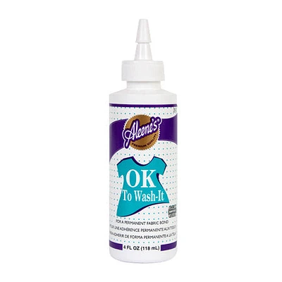 Aleene's ok to wash it glue