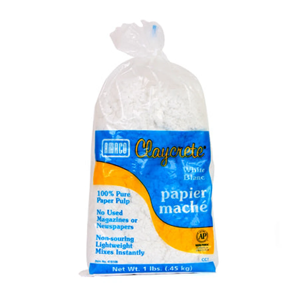 Claycrete paper maché