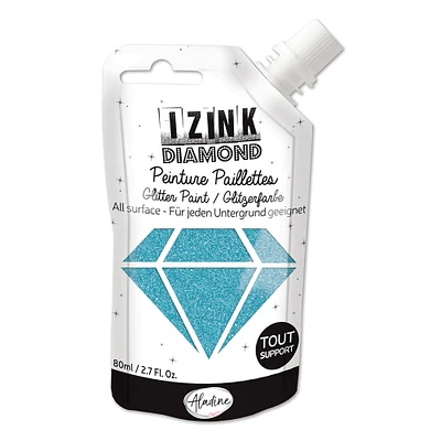 Izink Diamond Glitter Paint : Powder Pink