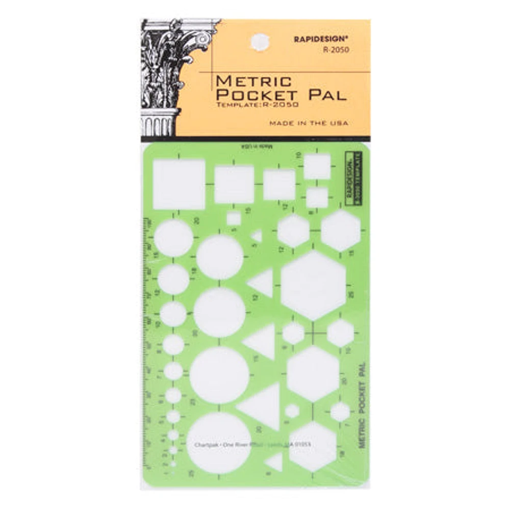 Metric pocket pal template