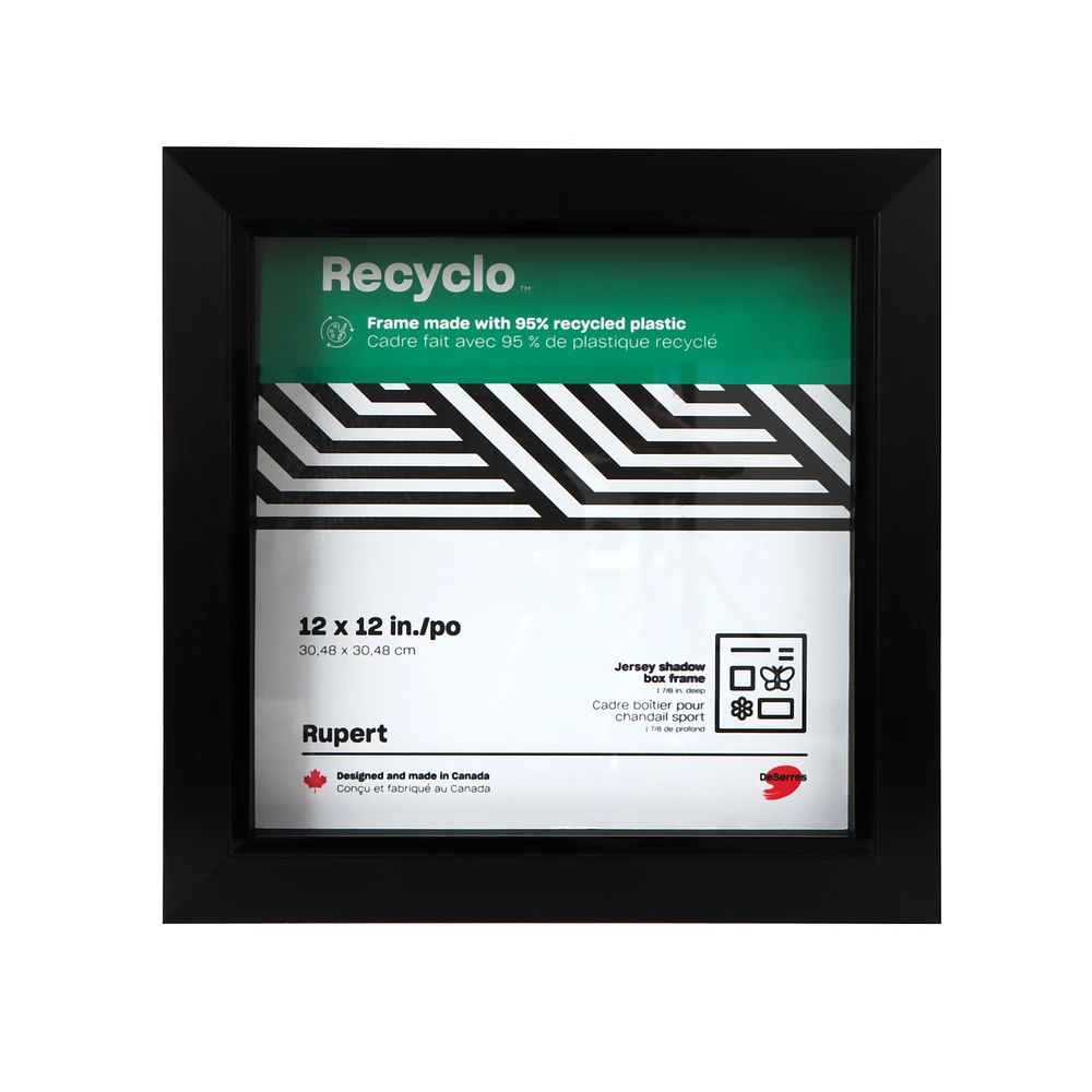 Recyclo™ Rupert Shadowbox Frame - Black