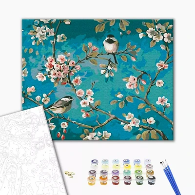 Paint by Numbers Kit - "Titmouse on Branches"