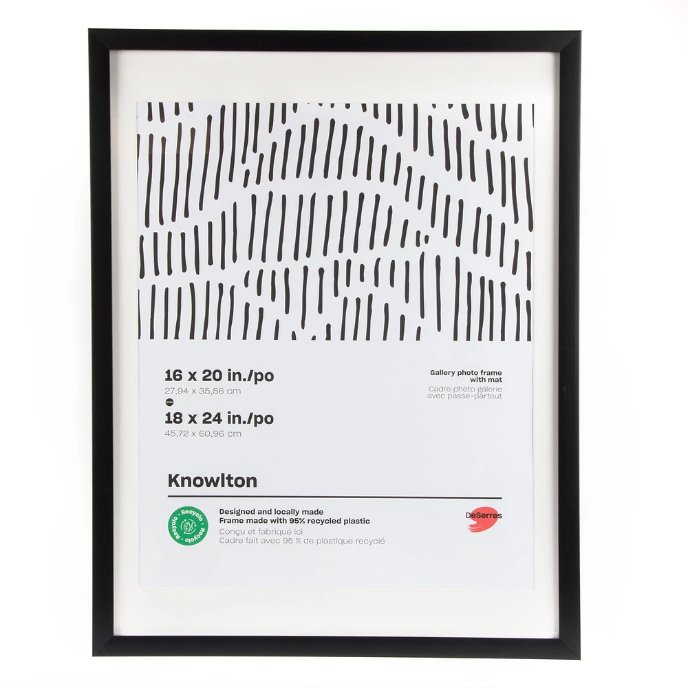 Recyclo™ Knowlton Gallery Photo Frame - Black