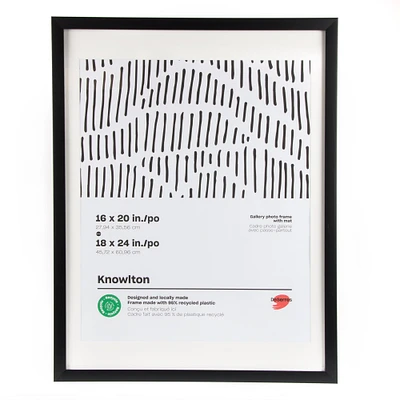 Recyclo™ Knowlton Gallery Photo Frame - Black