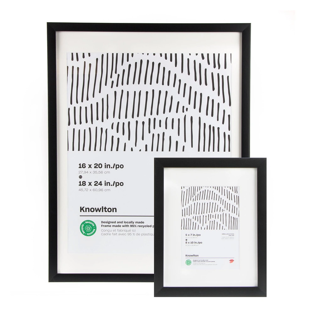 Recyclo™ Knowlton Gallery Photo Frame - Black