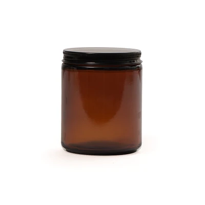 Pot à bougie en verre - ambre, 240 ml        