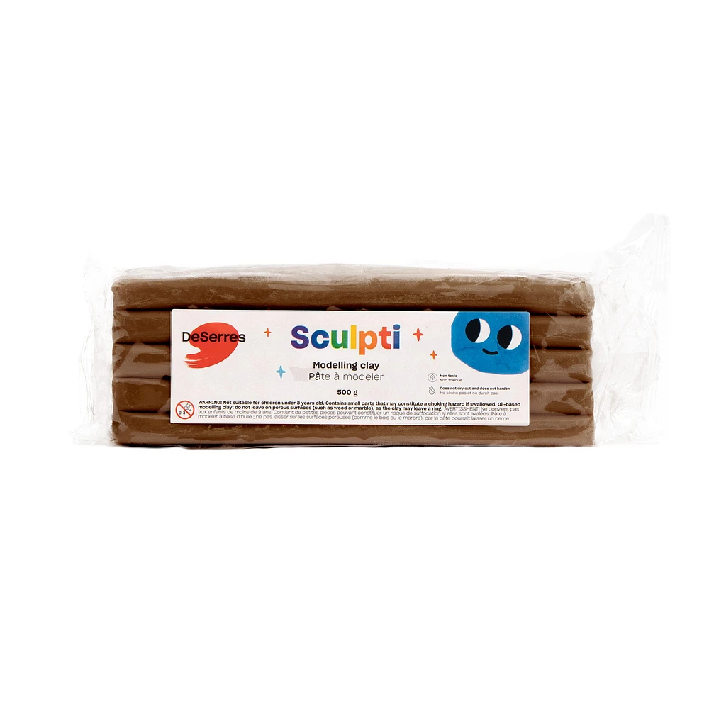 Pâte à modeler pour enfant Sculpti - couleurs peau, 500 g