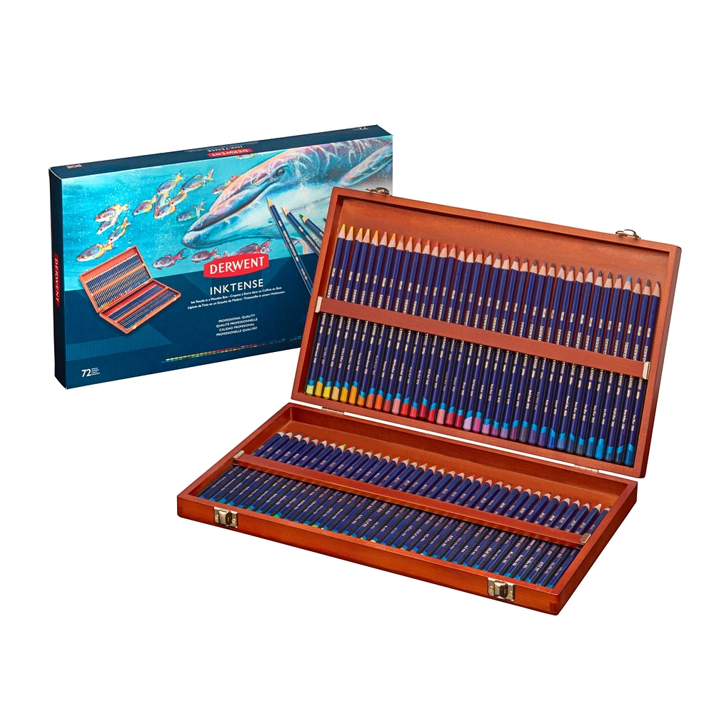 Ens. 72 crayons hydrosolubles Inktense