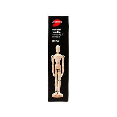 Mannequin en bois - 12 po