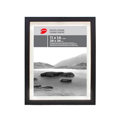 Double Glass Photo Frame - Black or White