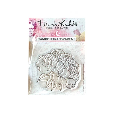 Clear Stamp - Jolie pivoine 1 (Frida Kahlo), French Ed.