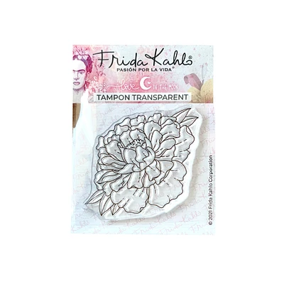 Clear Stamp - Jolie pivoine 3 (Frida Kahlo), French Ed.