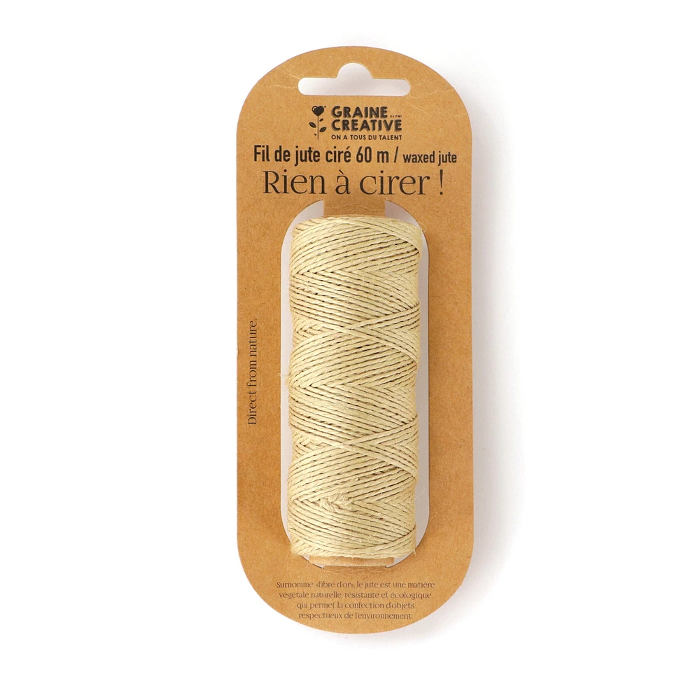 Fil de jute ciré - 60 m