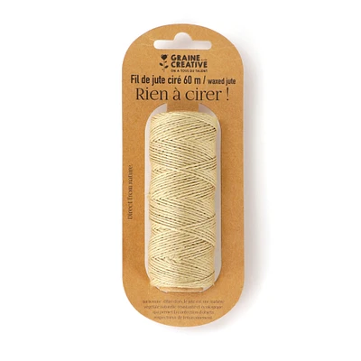 Fil de jute ciré - 60 m