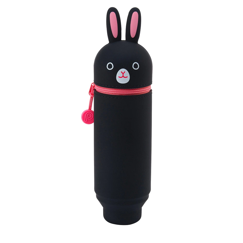 Trousse à stylos debout - lapin noir