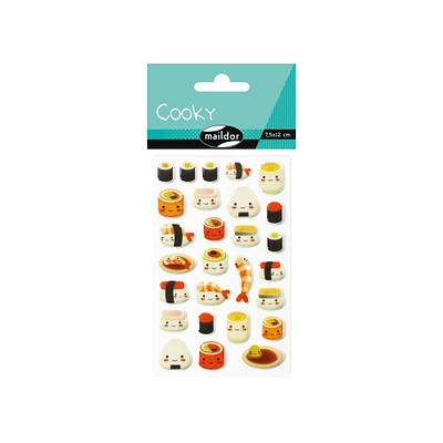 3D Cooky Stickers - Kawaii Sushis