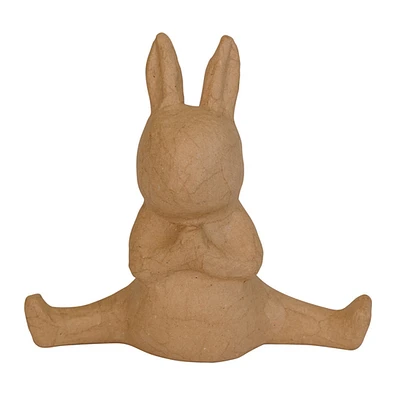 Papier-Mâché Yoga Rabbit