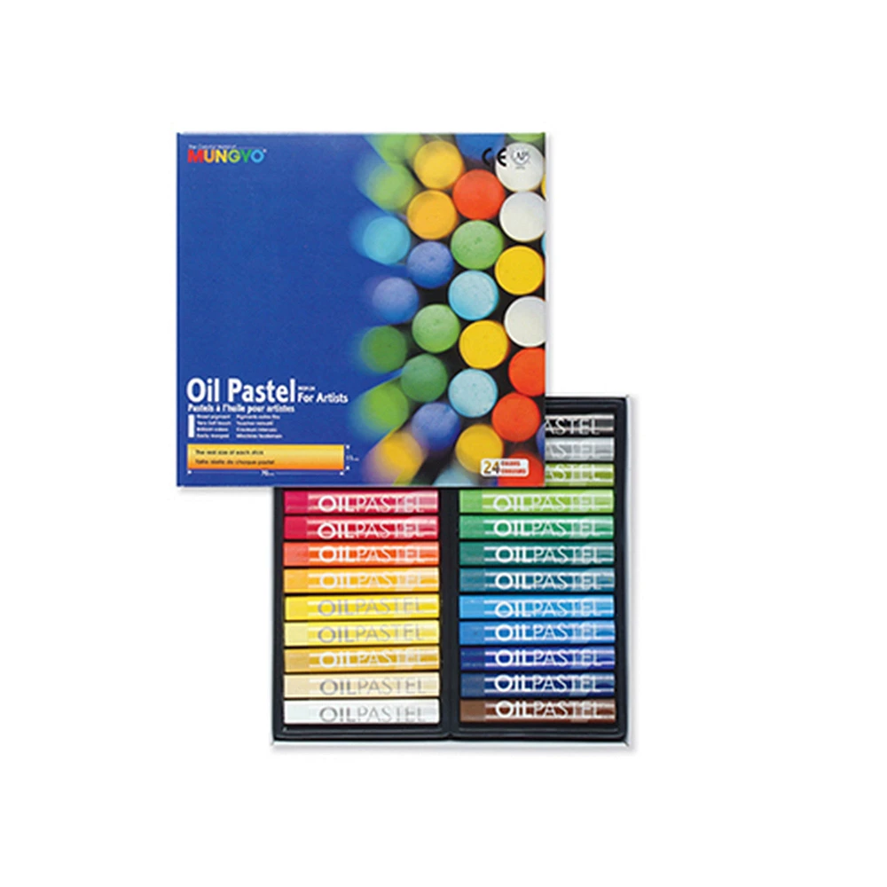 Ens. 24 pastels à l'huile pour artistes