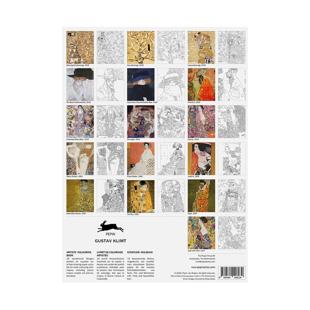 Artists' Colouring Book: Gustav Klimt