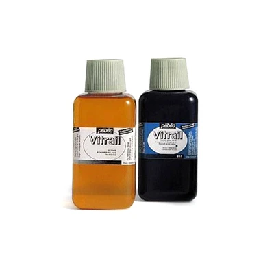 Pebeo Vitrail paint : glass paint - Brown