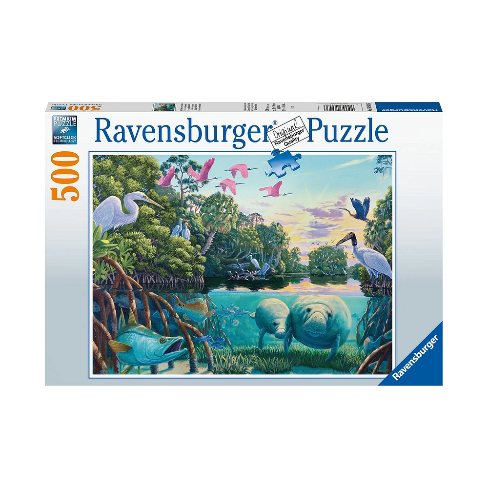 500-Piece Puzzle - "Manatee Moments"
