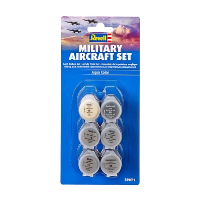 6-Pack Aqua Color Paint - Military Aircraft Set