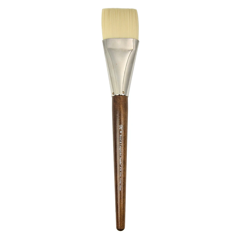 Jumbo Brown Paintbrush - Filbert