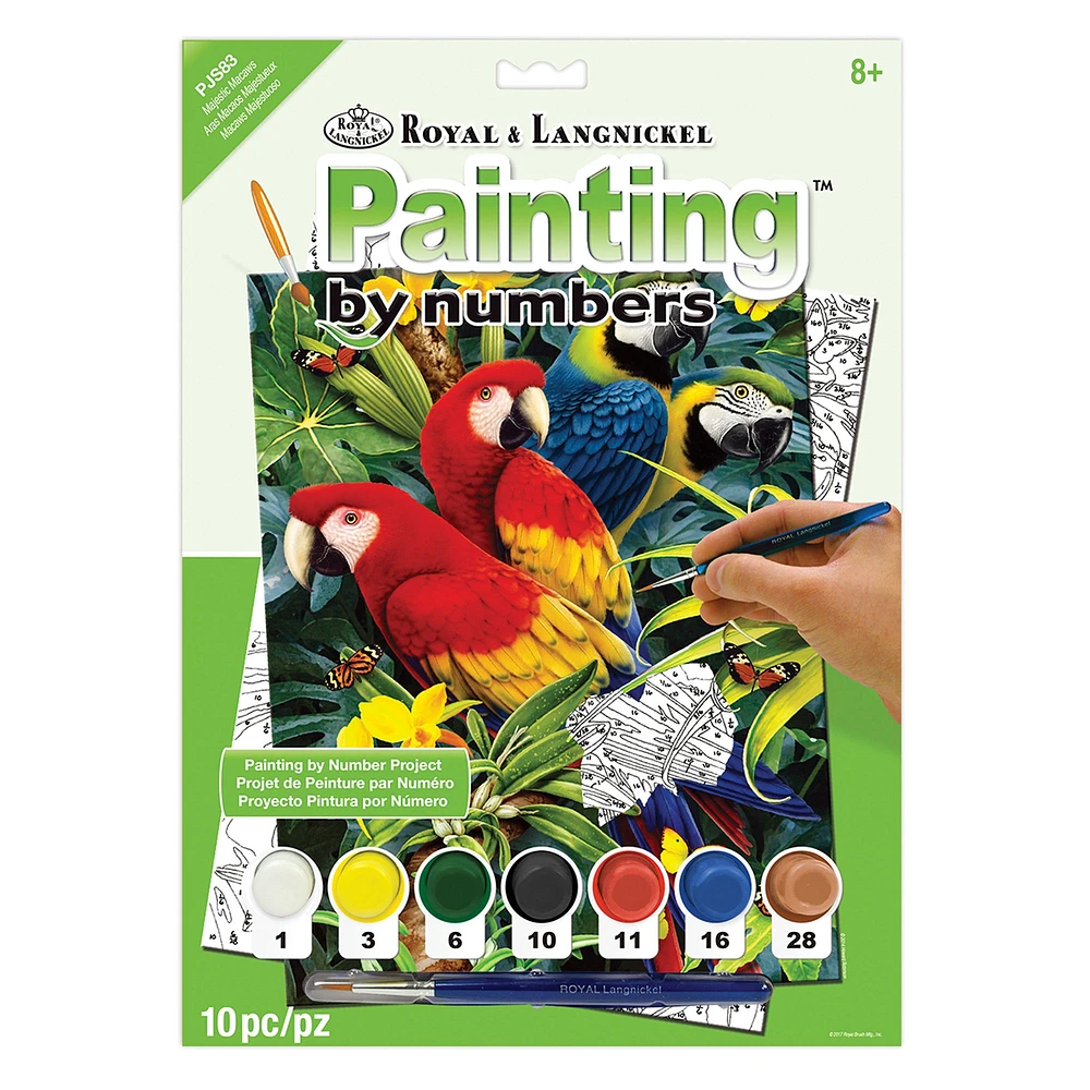 Peinture à numéros - Perroquets